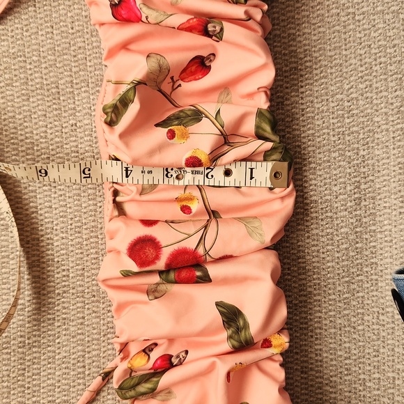 AGUA BY AGUA BENDITA Eneldo Band Swim Top In Floral Print size M - Picture 8 of 8